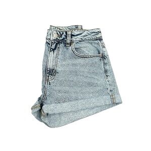 PacSun High Rise Mom Jean Shorts Light Wash Denim Vintage 90s Style Sz 27